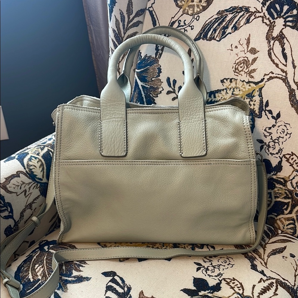 Lucky Brand Sage Green Leather Satchel
